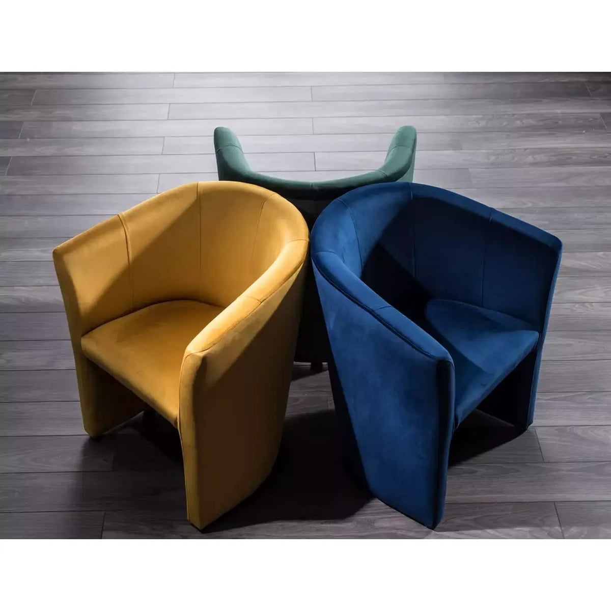 Fotoliu TM-1, stofa catifelata verde - Bluvel 78, 67x60x76 cm