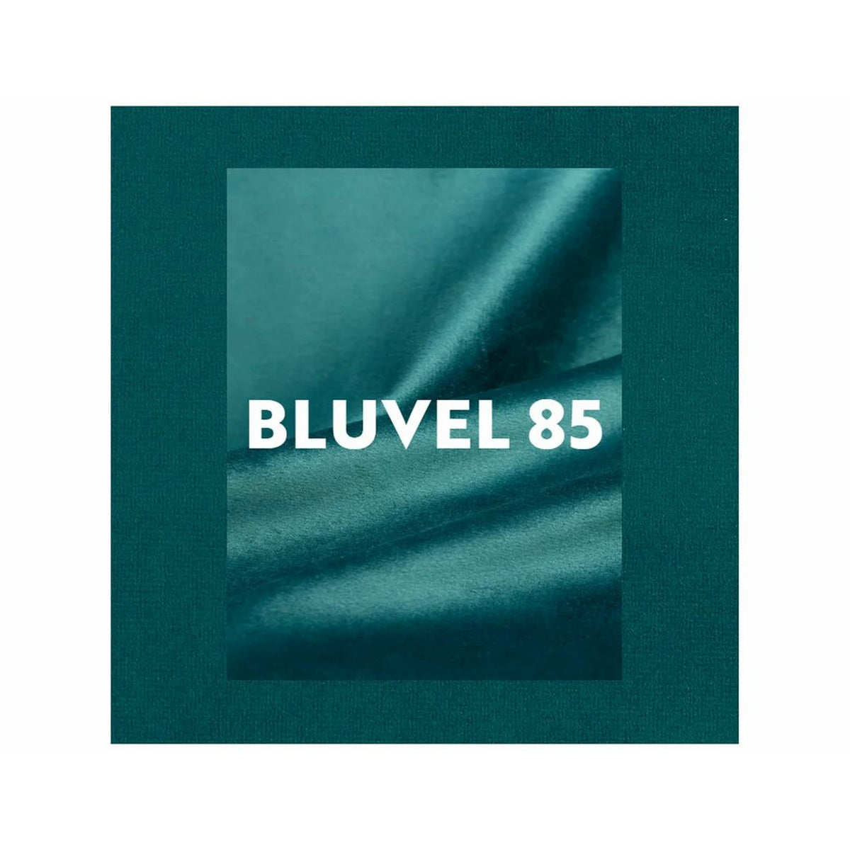 Scaun tapitat MILA, turcoaz/negru, stofa catifelata/metal, 45x41x86 cm