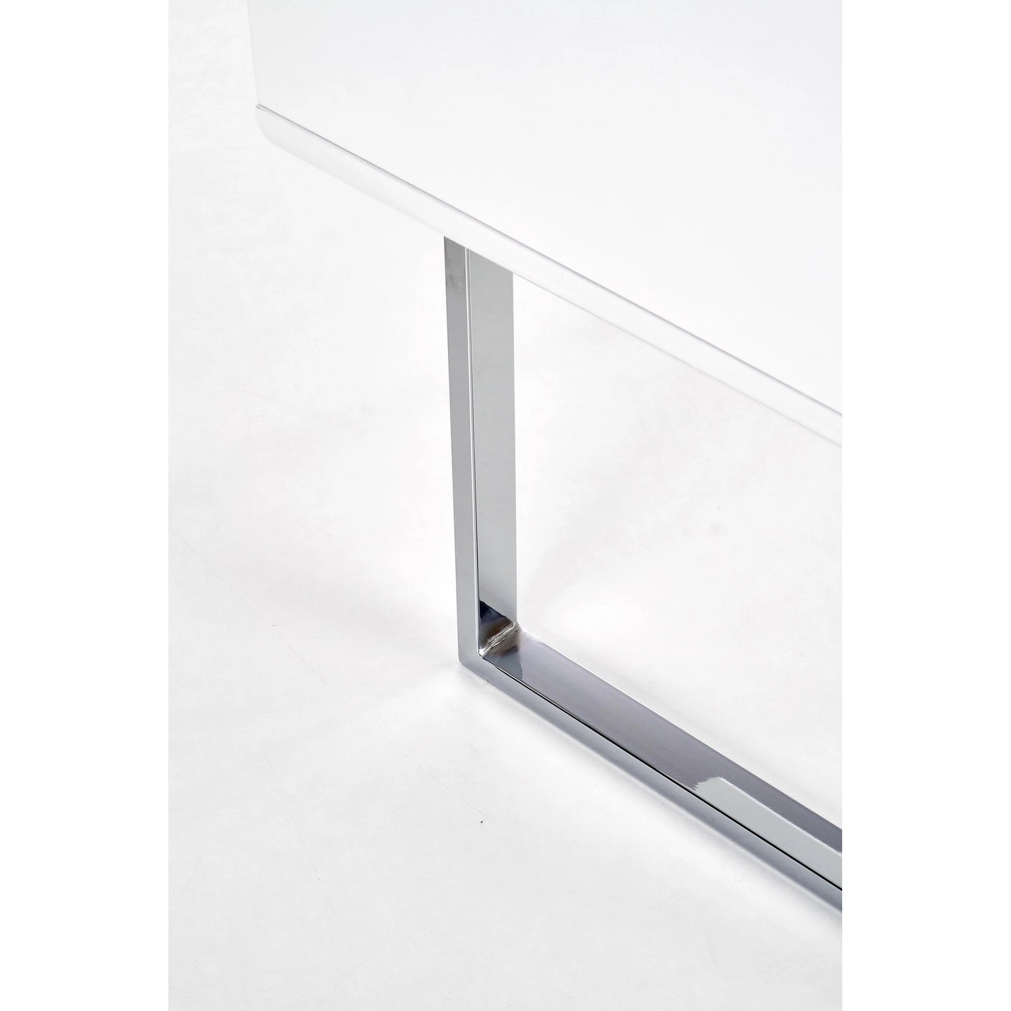 Birou B30, alb/crom, 120x55x76 cm