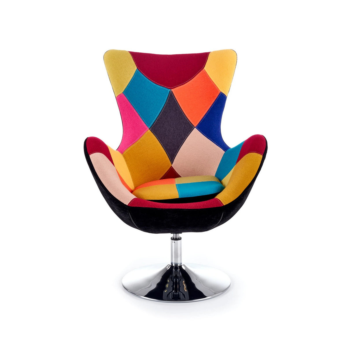 Scaun fluture BUTTERFLY, multicolor/crom, stofa/otel, 76x75x95 cm