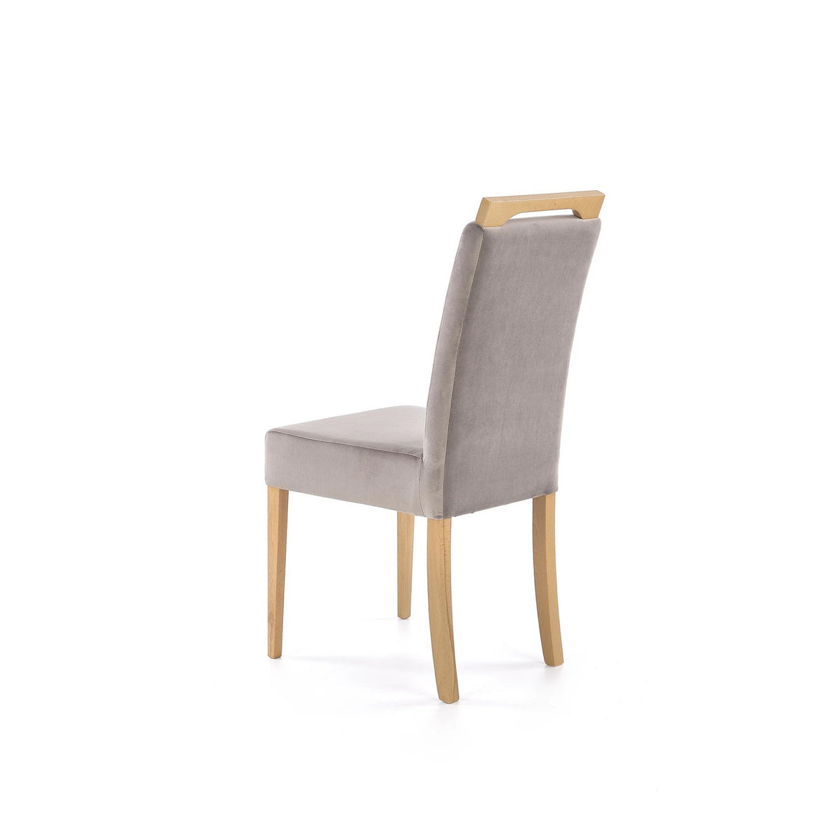 Scaun CLARION, gri/stejar auriu, stofa/lemn de fag, 42X58X97 cm