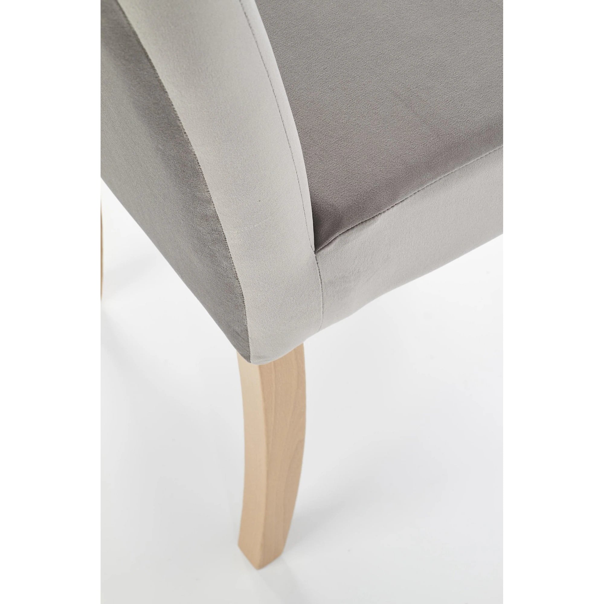 Scaun CLARION, gri/stejar auriu, stofa/lemn de fag, 42X58X97 cm