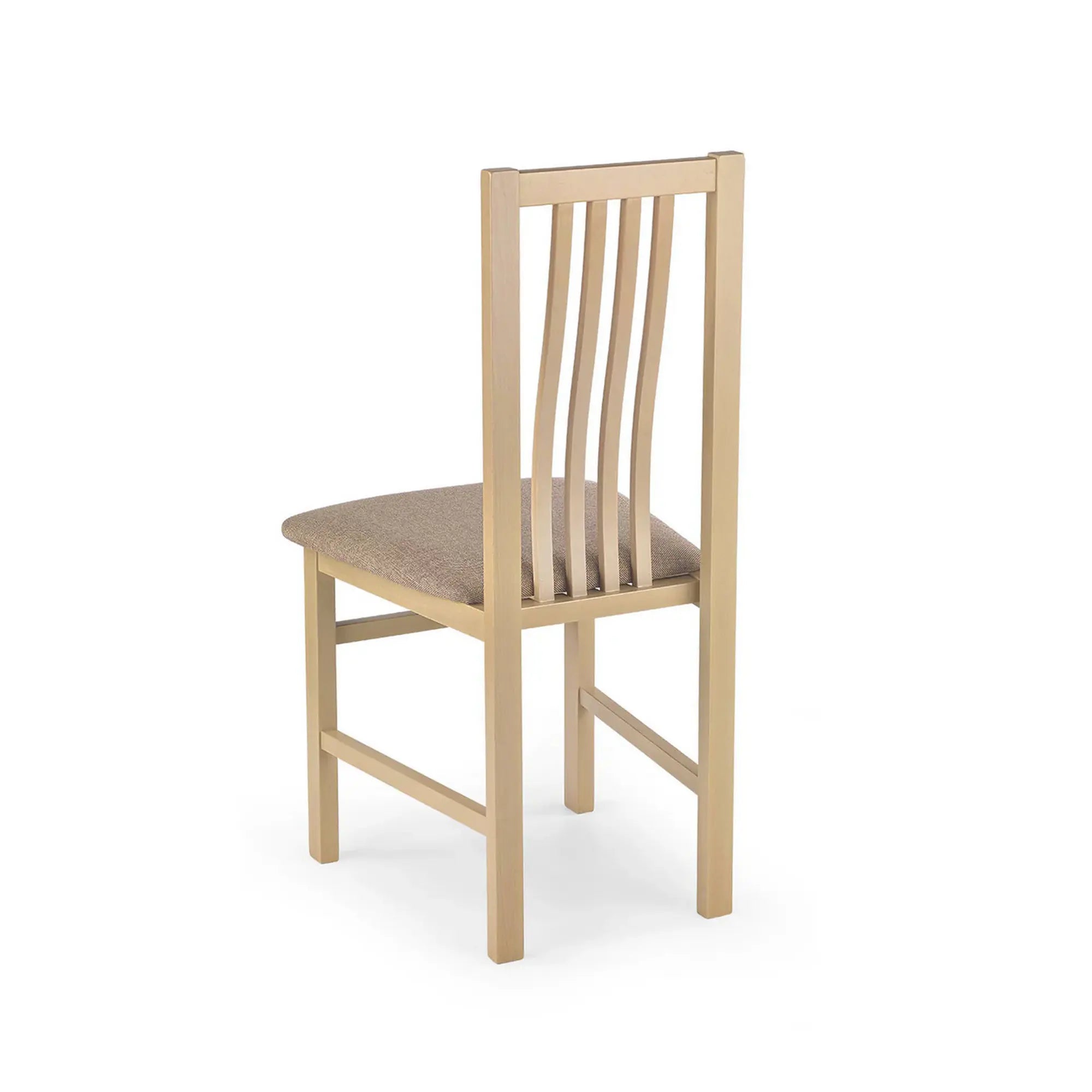 Scaun PAWEL, gri/stejar sonoma, stofa clasica/lemn de fag, 46X48X94 CM