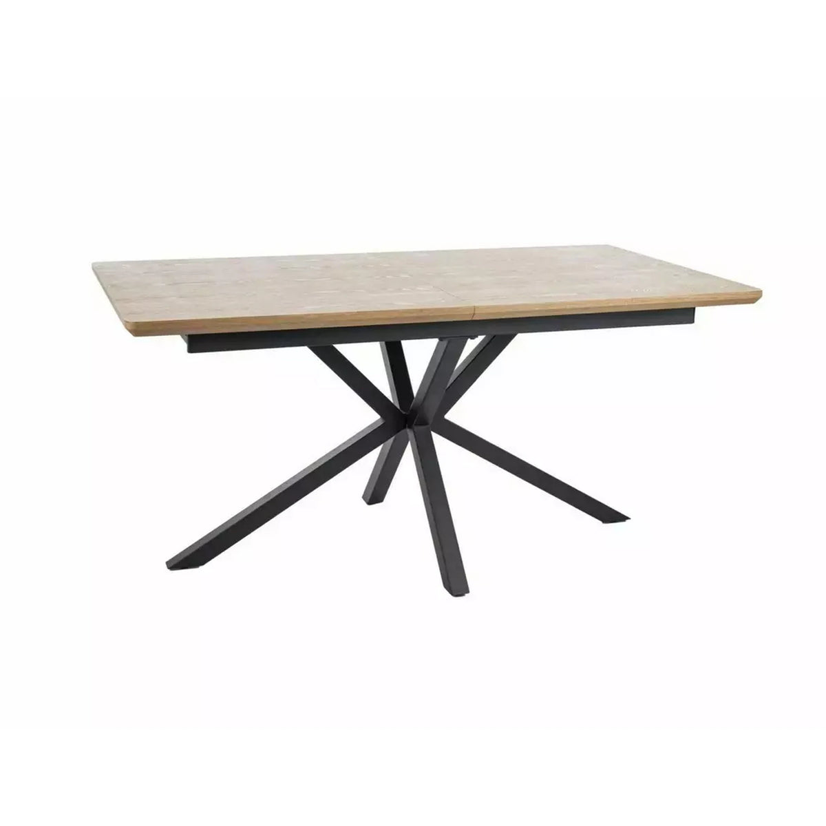 Masa extensibila LOGAN, stejar/negru, 160/200x90x76 cm