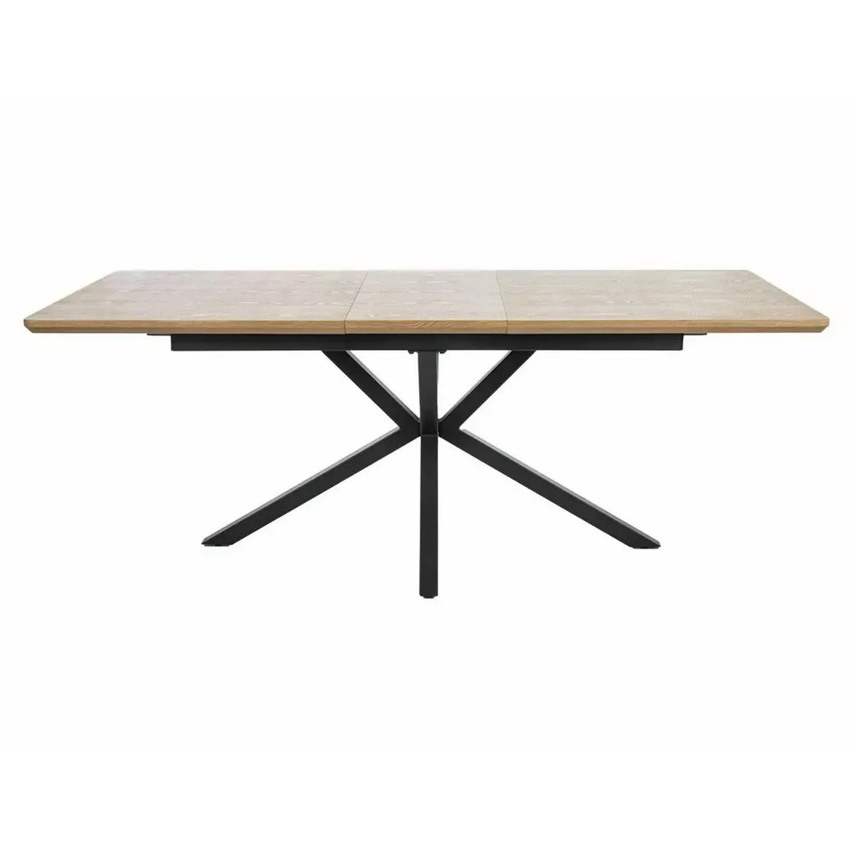 Masa extensibila LOGAN, stejar/negru, 160/200x90x76 cm