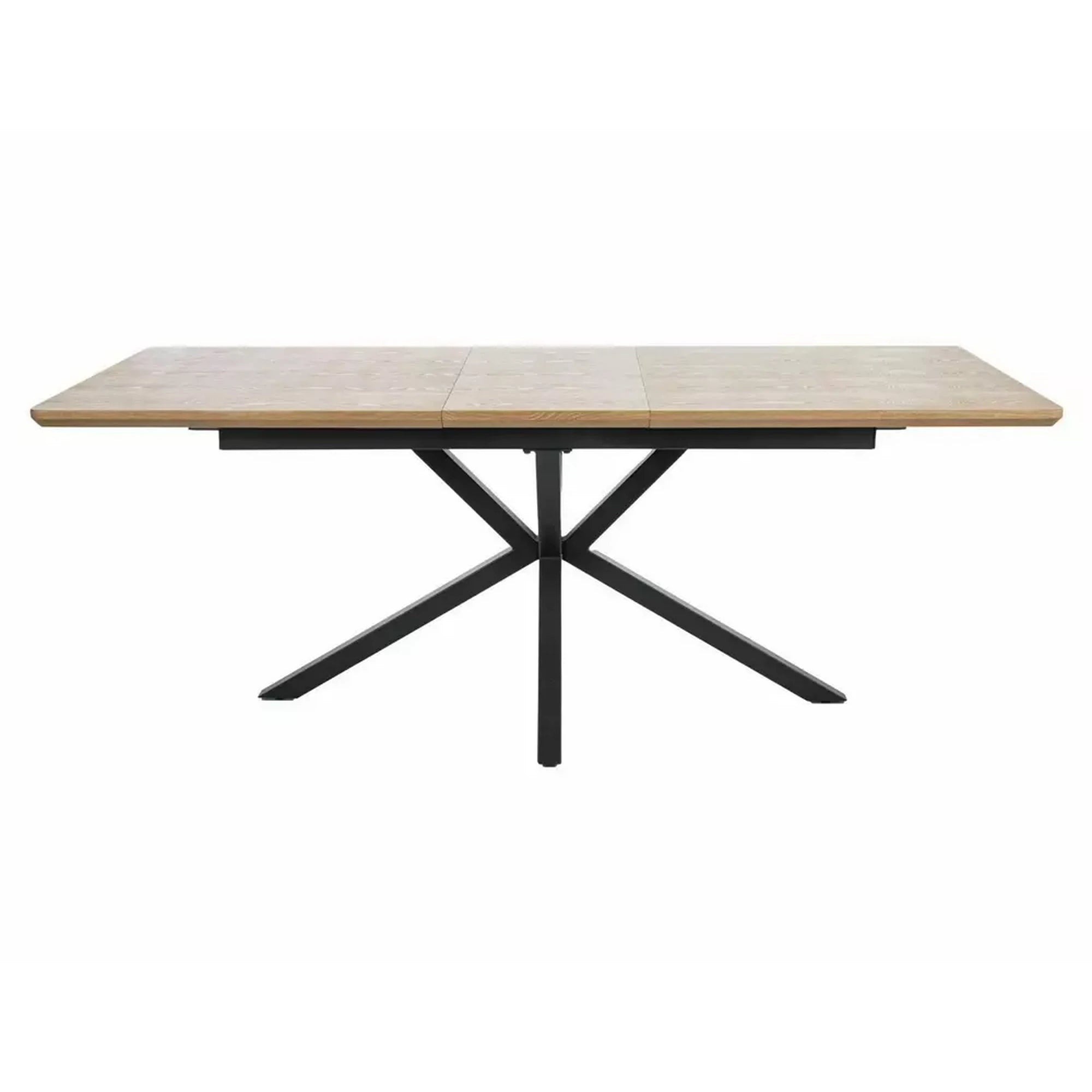 Masa extensibila LOGAN, stejar/negru, 160/200x90x76 cm