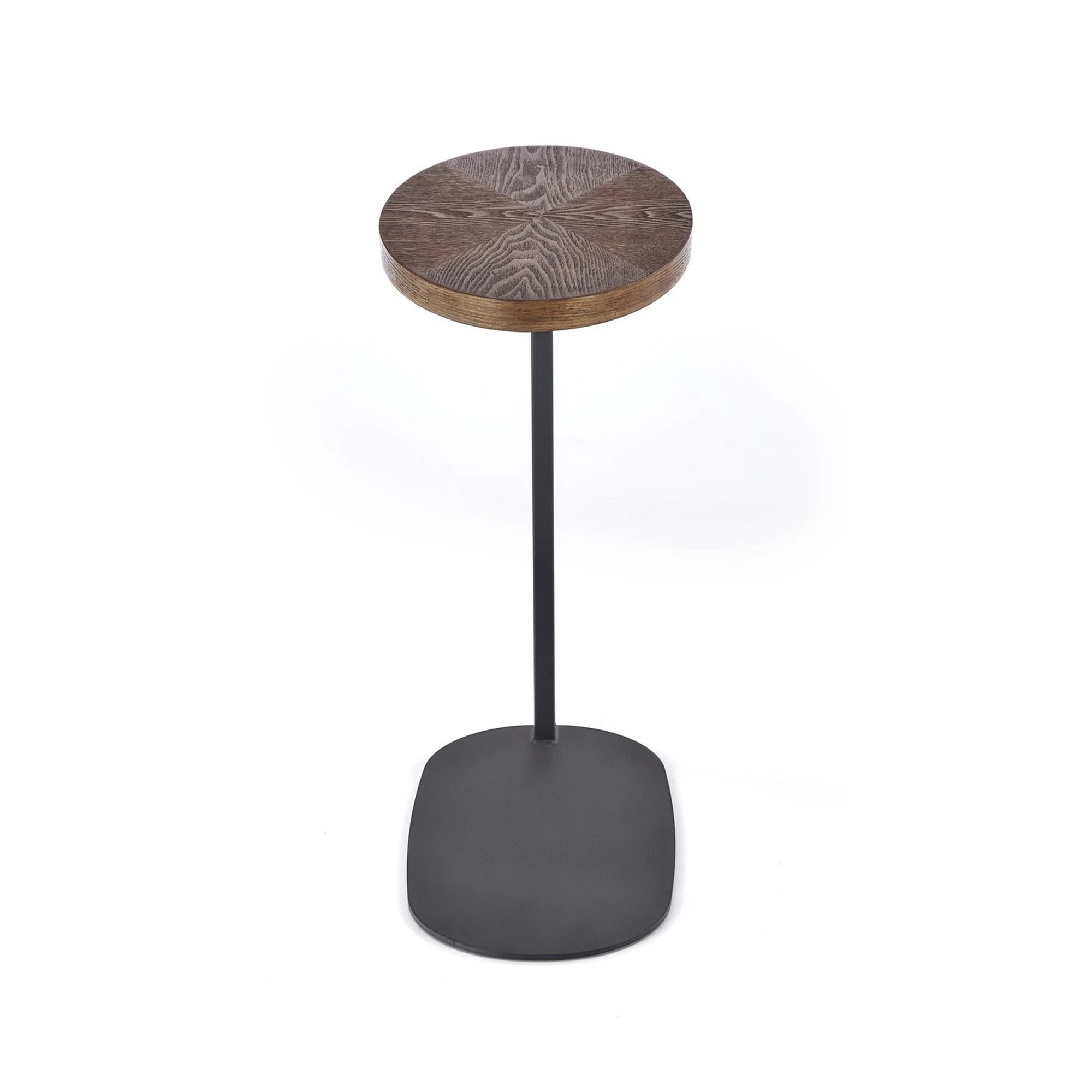 Masuta cafea DELPHI, nuc/negru, 48x26x58 cm