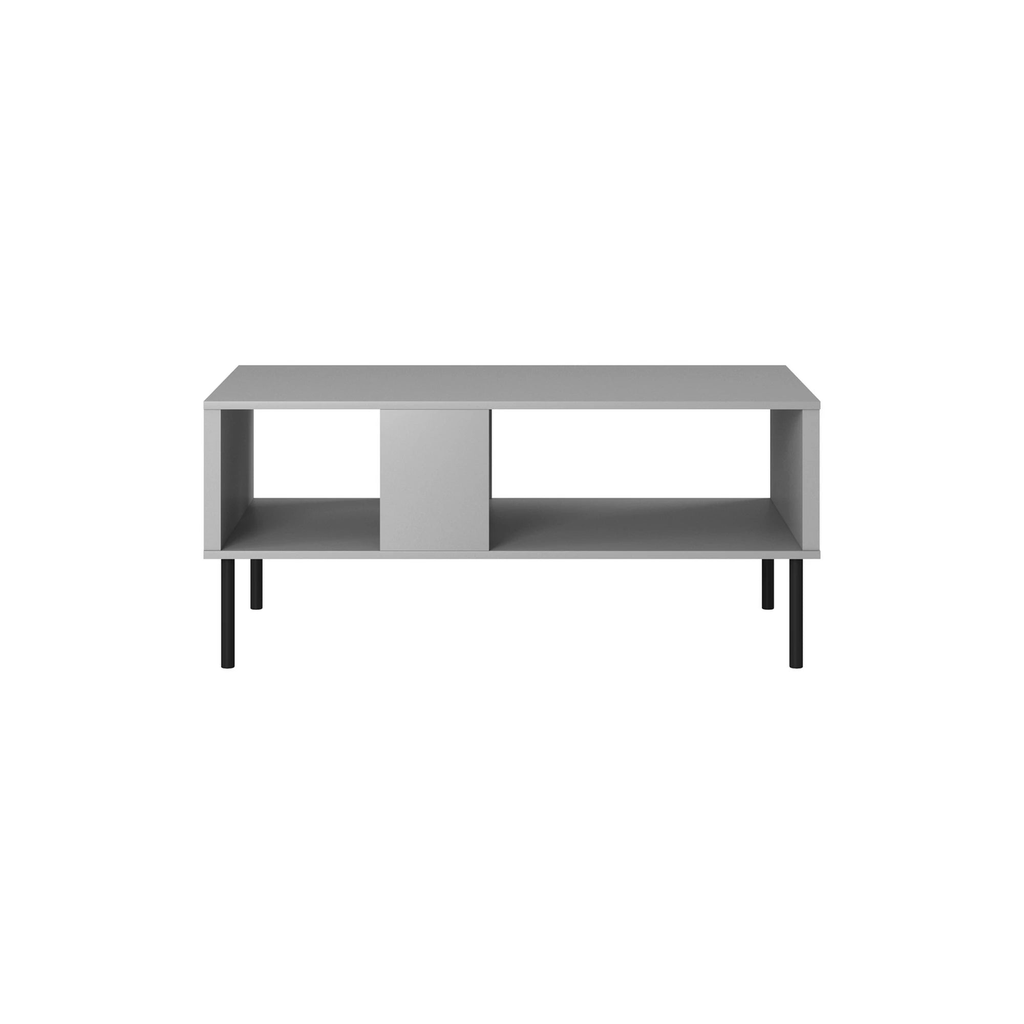 Masuta ASENSIO, gri mat/negru, PAL laminat, 100X60X48 cm