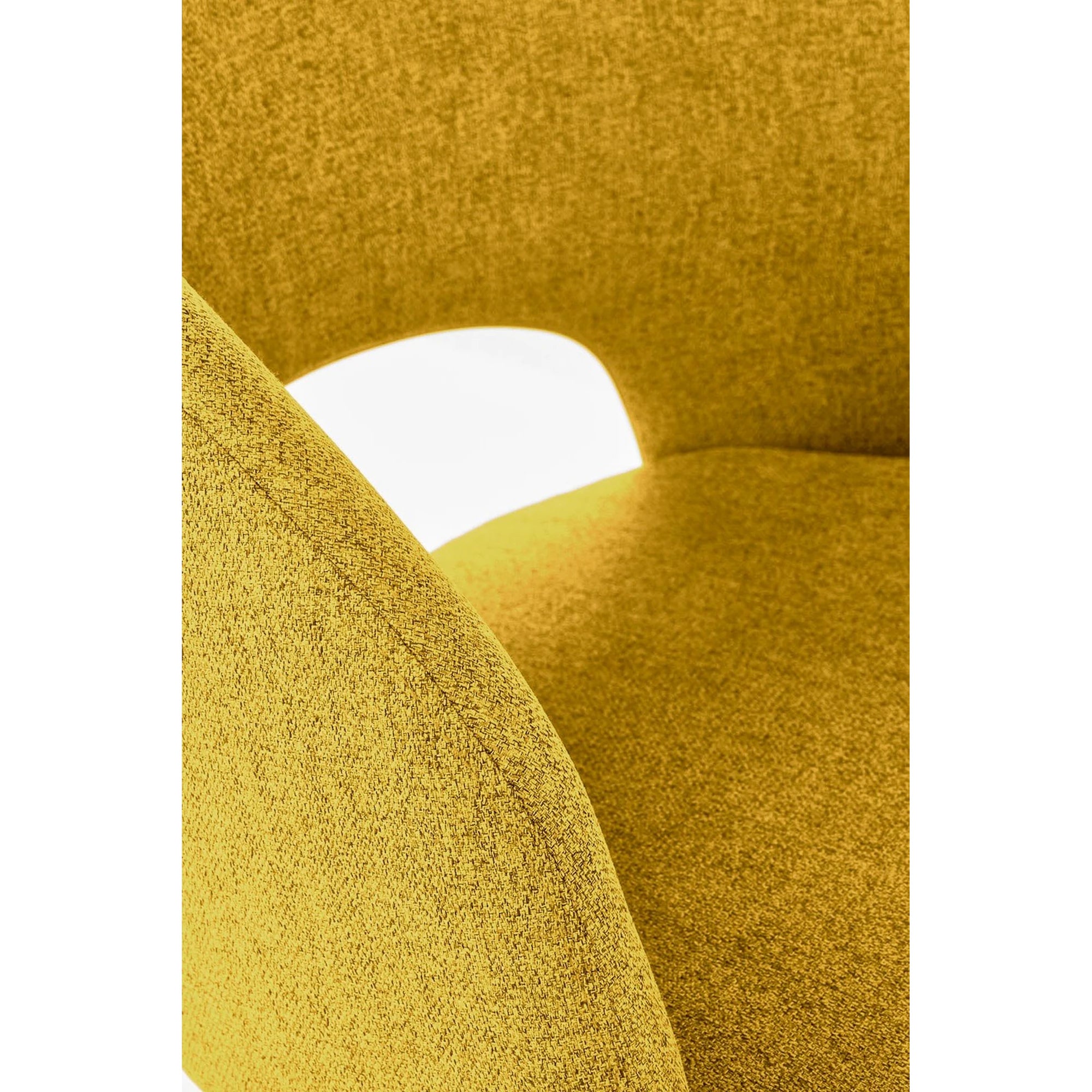 Scaun K373, galben/negru, stofa clasica/metal, 51x57x77 cm