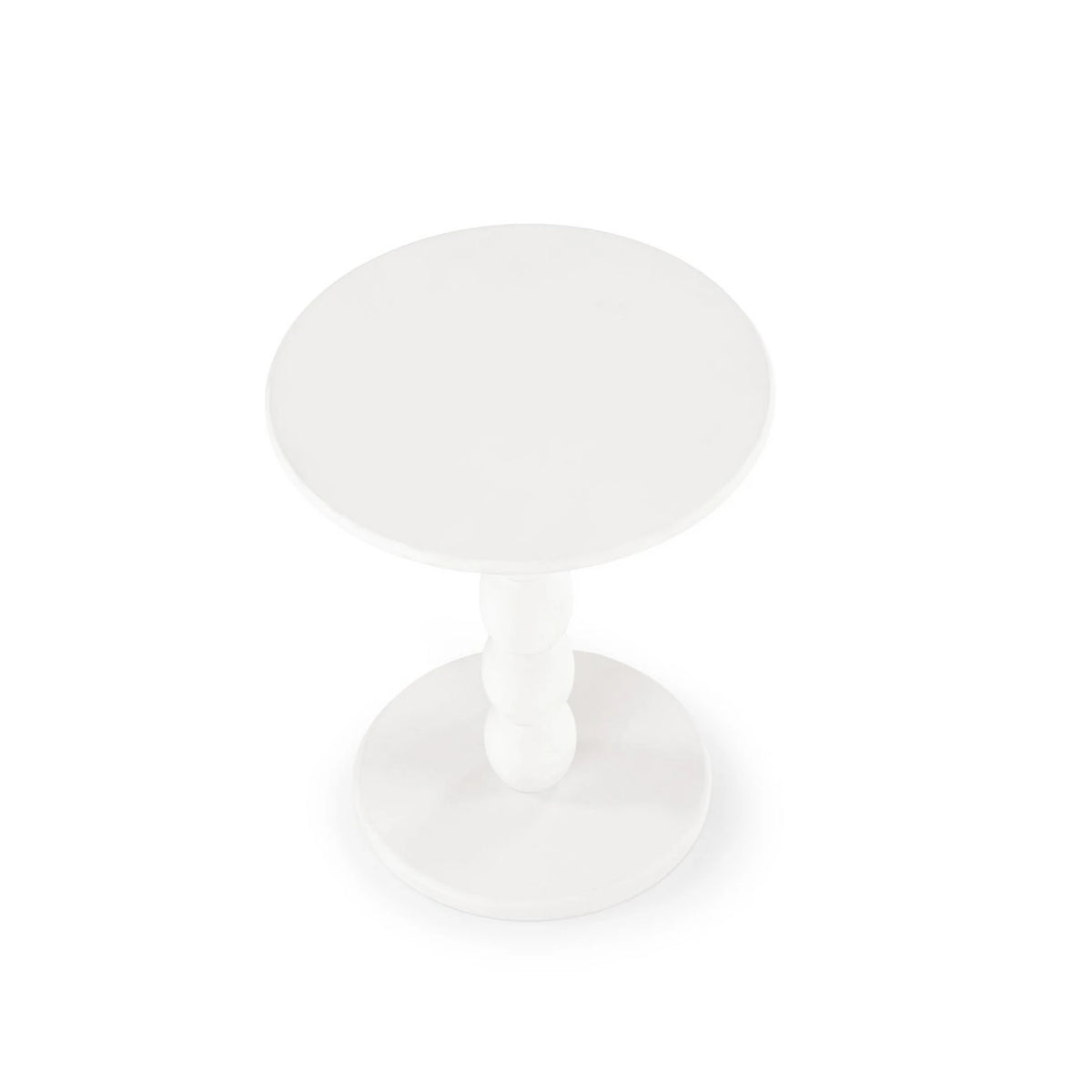 Masuta CIRILLA, alb, lemn, 40x40x47 cm