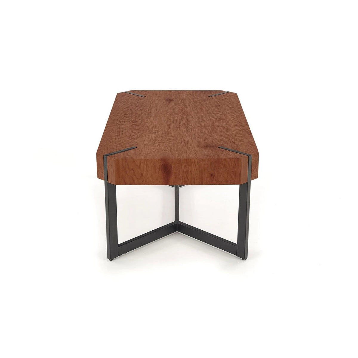 Masuta cafea LAVIDA, nuc/negru, 110x60x43 cm