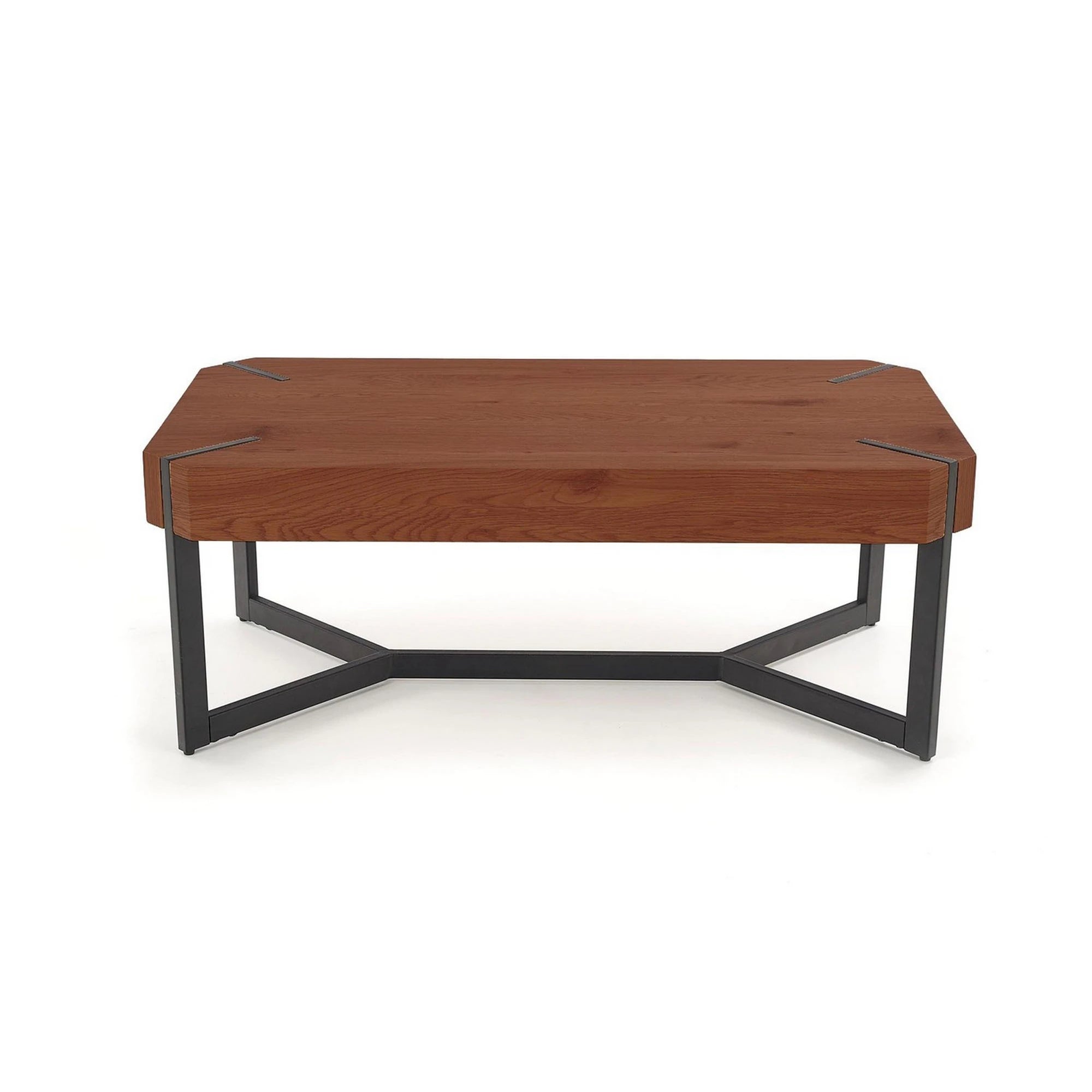 Masuta cafea LAVIDA, nuc/negru, 110x60x43 cm