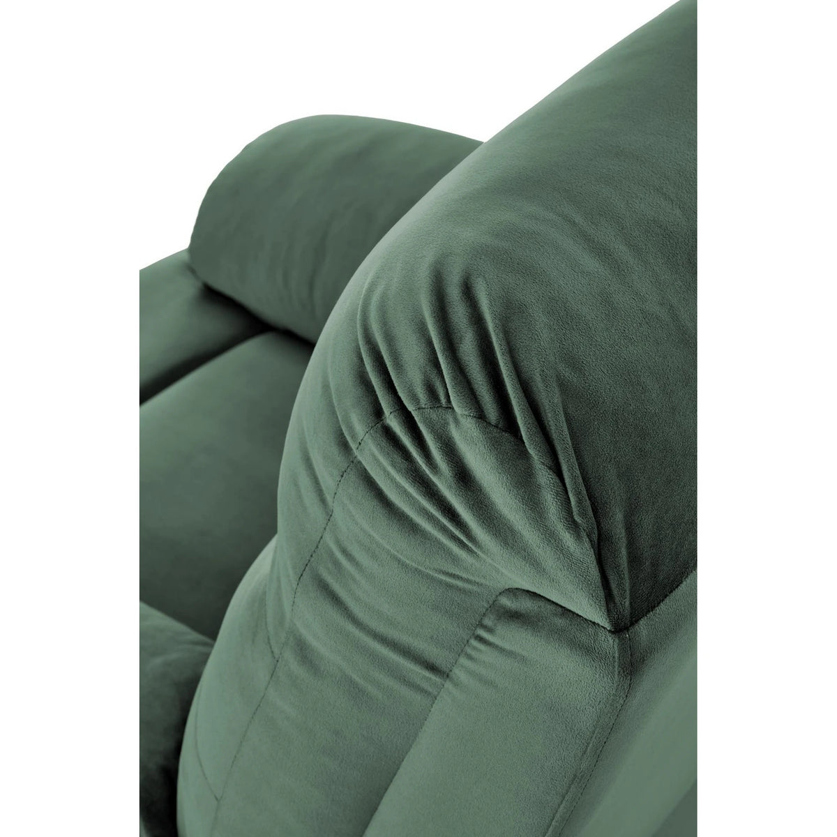 Fotoliu rabatabil DRAGER, verde inchis/negru, stofa catifelata/metal, 88x90/160x105 cm