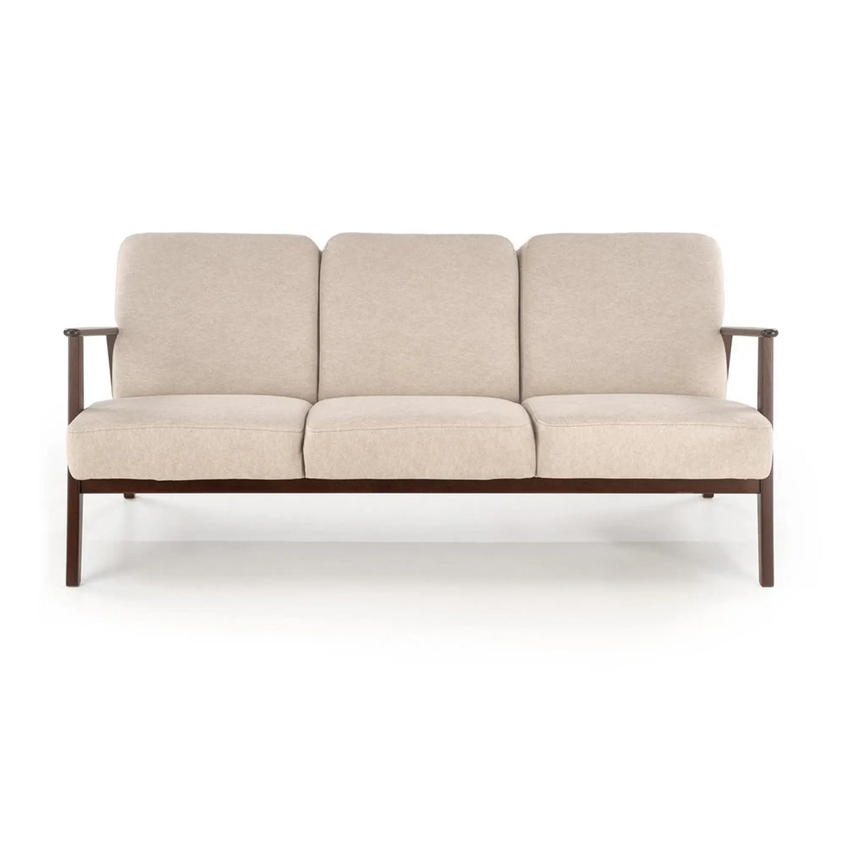 Canapea MILANO 3S, stofa catifelata bej - Castel 15, 175x77x77 cm