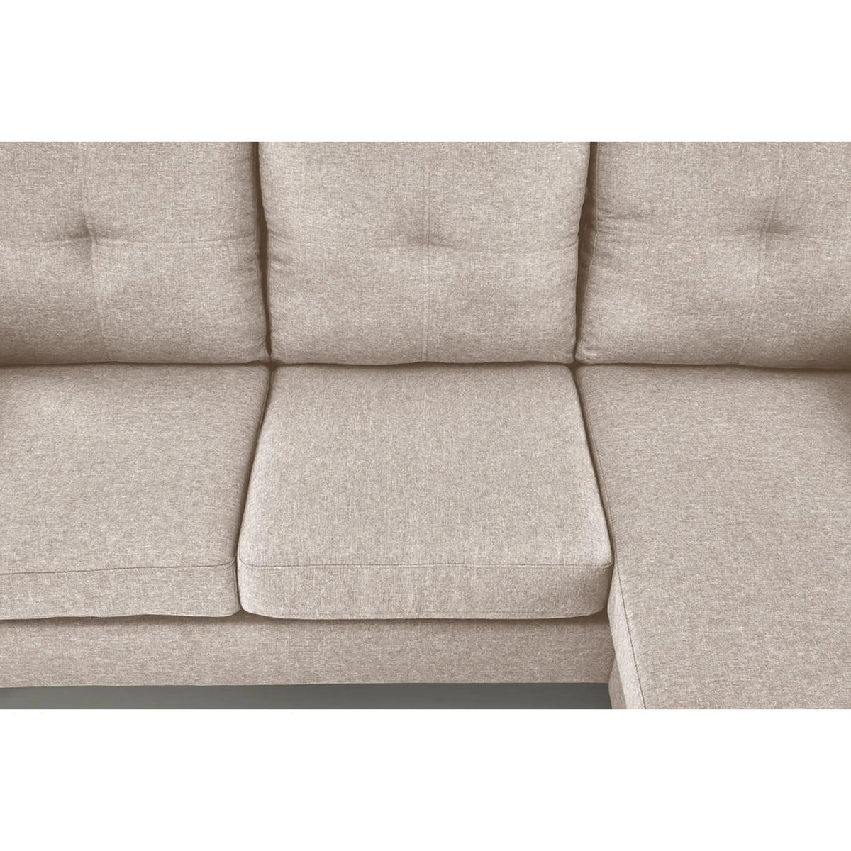 Canapea GERSON, bej, stofa clasica/polipropilena, 180x130x80 cm