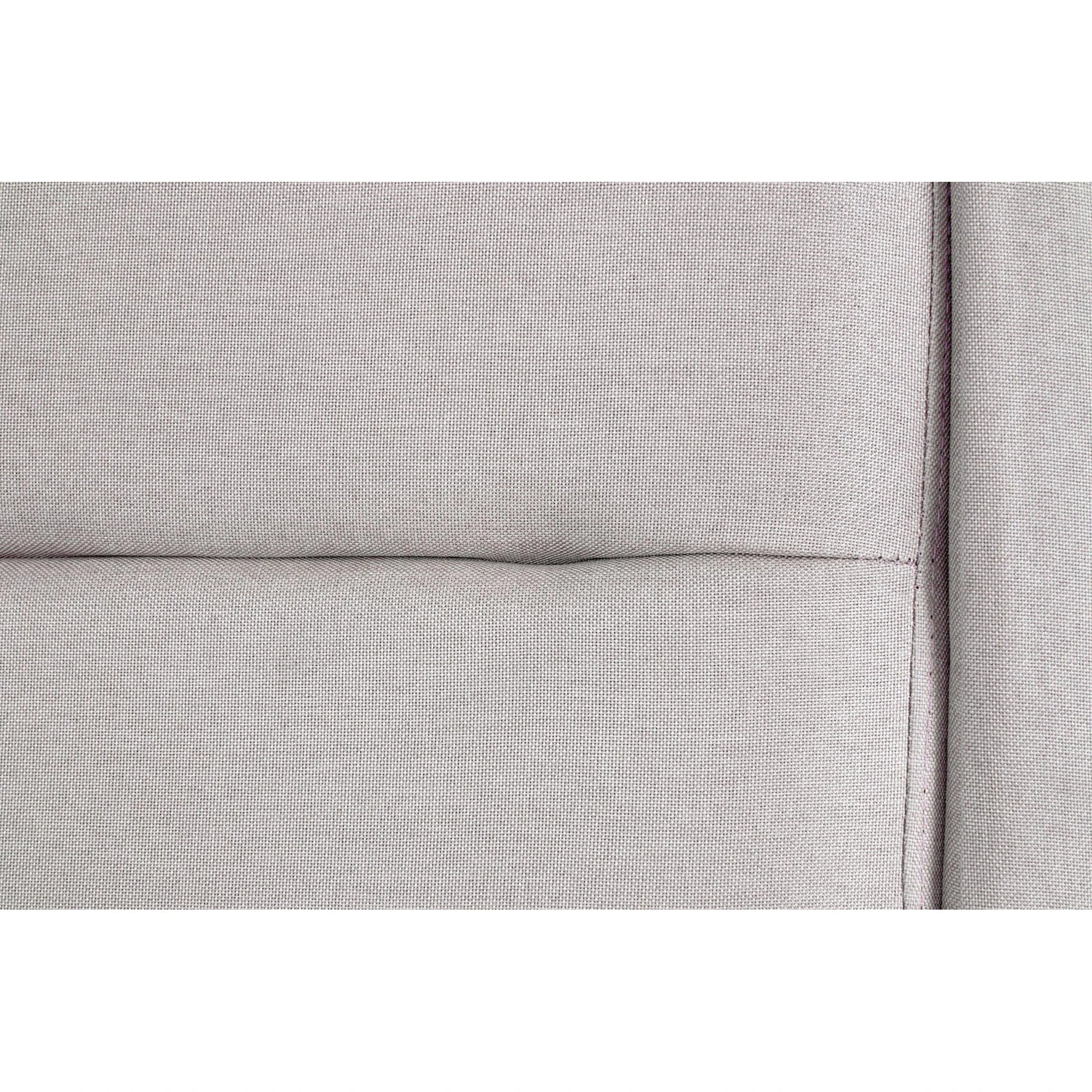 Pat Elanda 160x200, stofa clasica gri deschis, cu somiera