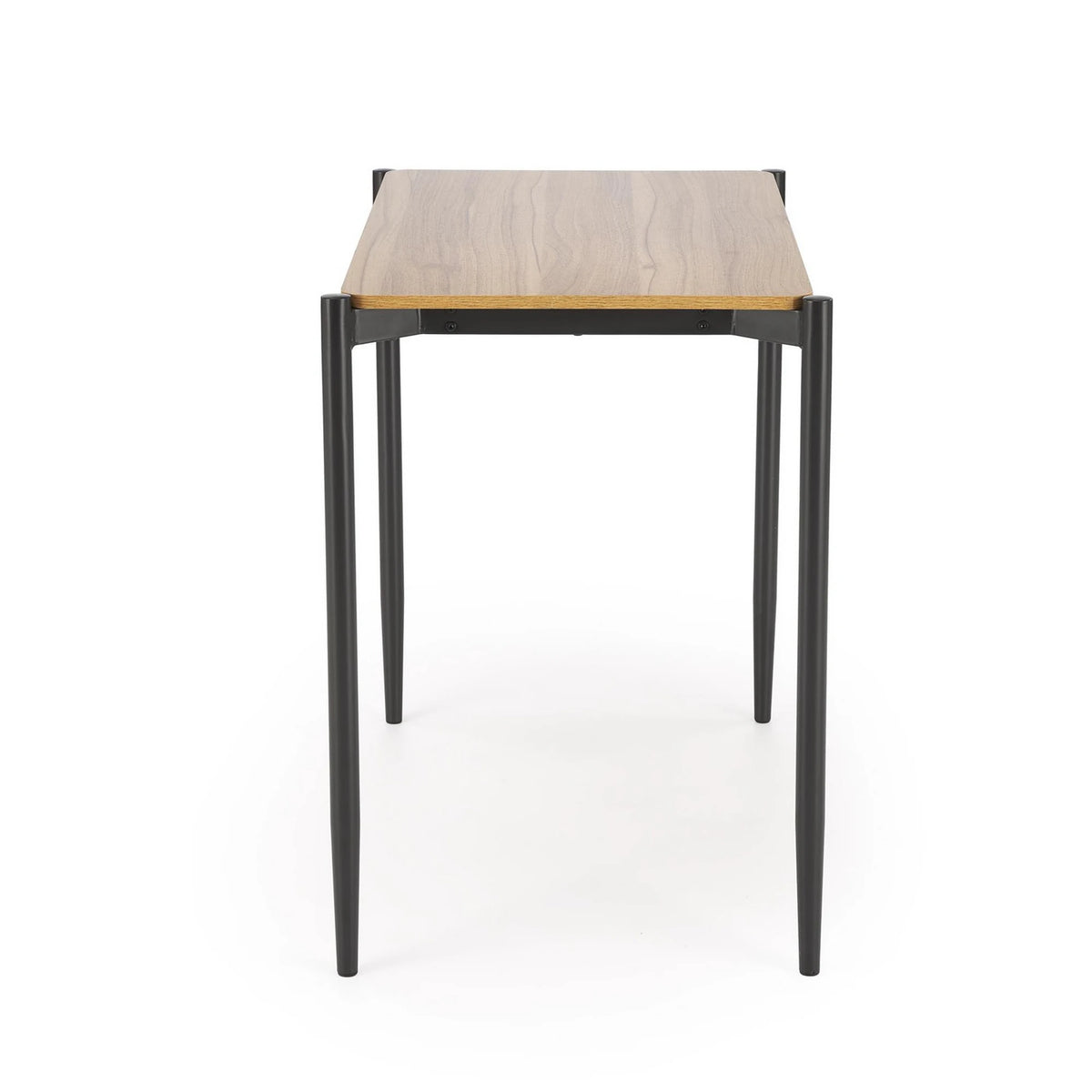 Set masa cu 2 scaune NANDO, stejar/negru, PAL/metal/stofa clasica