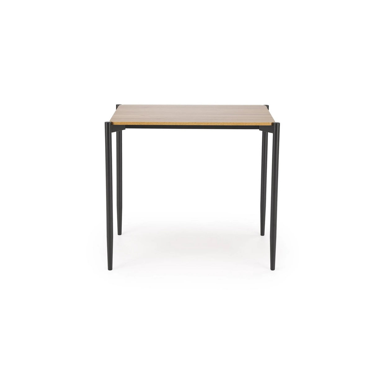 Set masa cu 2 scaune NANDO, stejar/negru, PAL/metal/stofa clasica