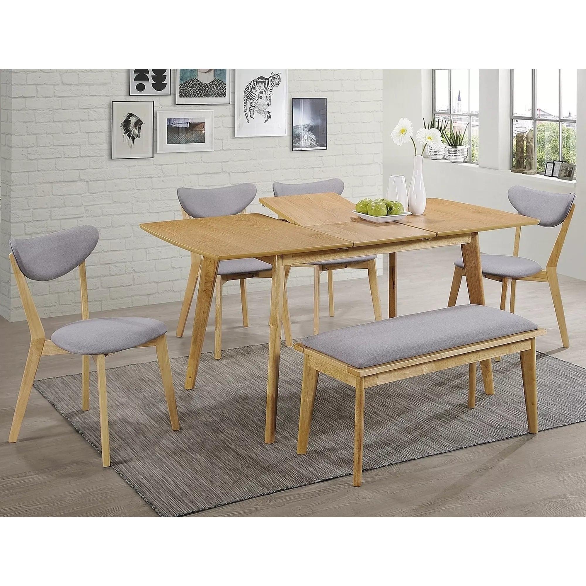 Masa extensibila BRANDO, stejar, 120/160x80x75 cm