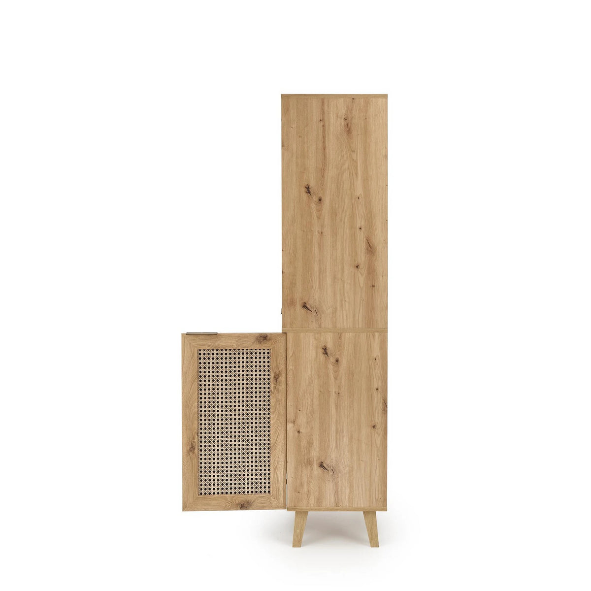 Biblioteca BORNEO, stejar artisan, PAL laminat, 80x40x173 cm