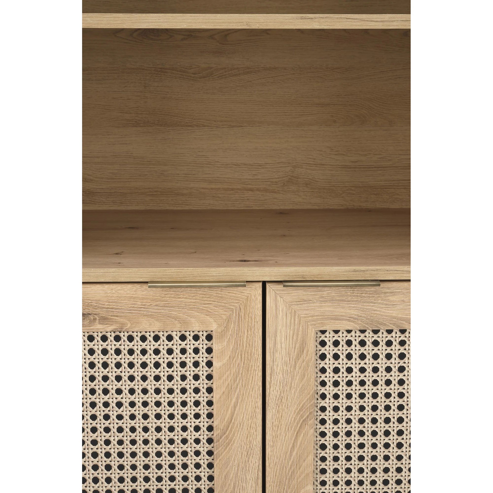 Biblioteca BORNEO, stejar artisan, PAL laminat, 80x40x173 cm