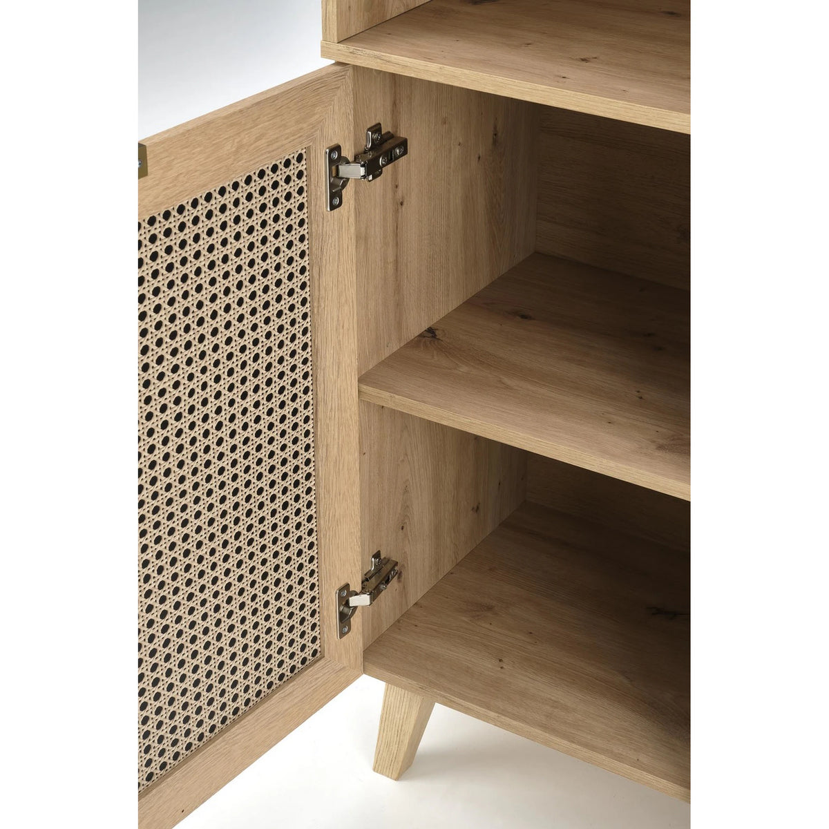 Biblioteca BORNEO, stejar artisan, PAL laminat, 80x40x173 cm