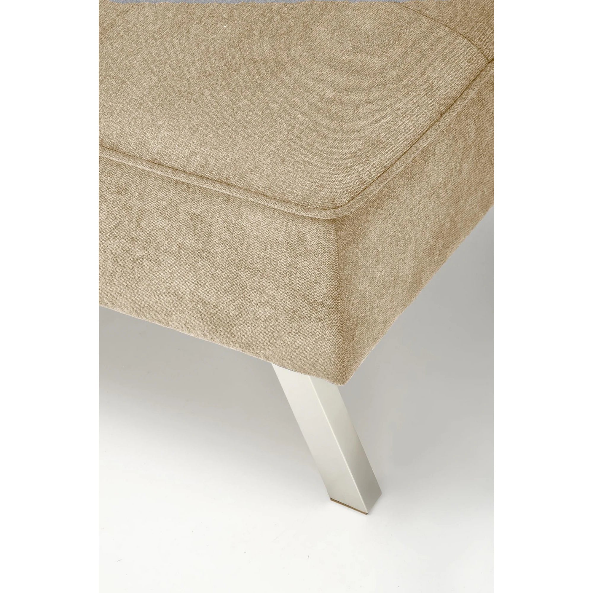 Canapea extensibila CARLITO, bej, stofa clasica/metal, 173x97/83x80 cm