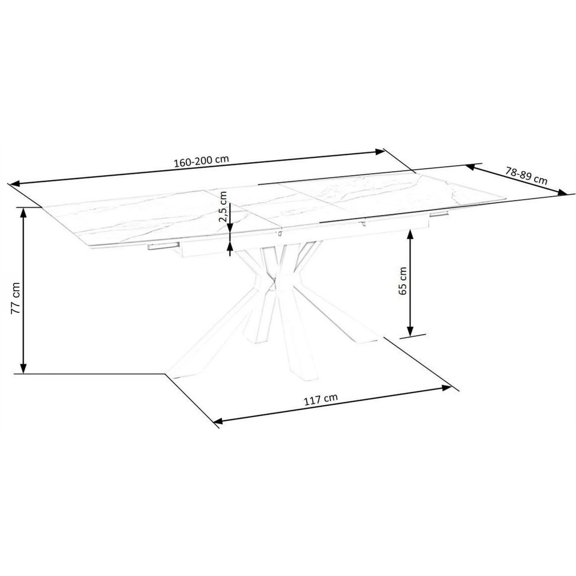 Set masa VIVALDI cu 4 scaune K486