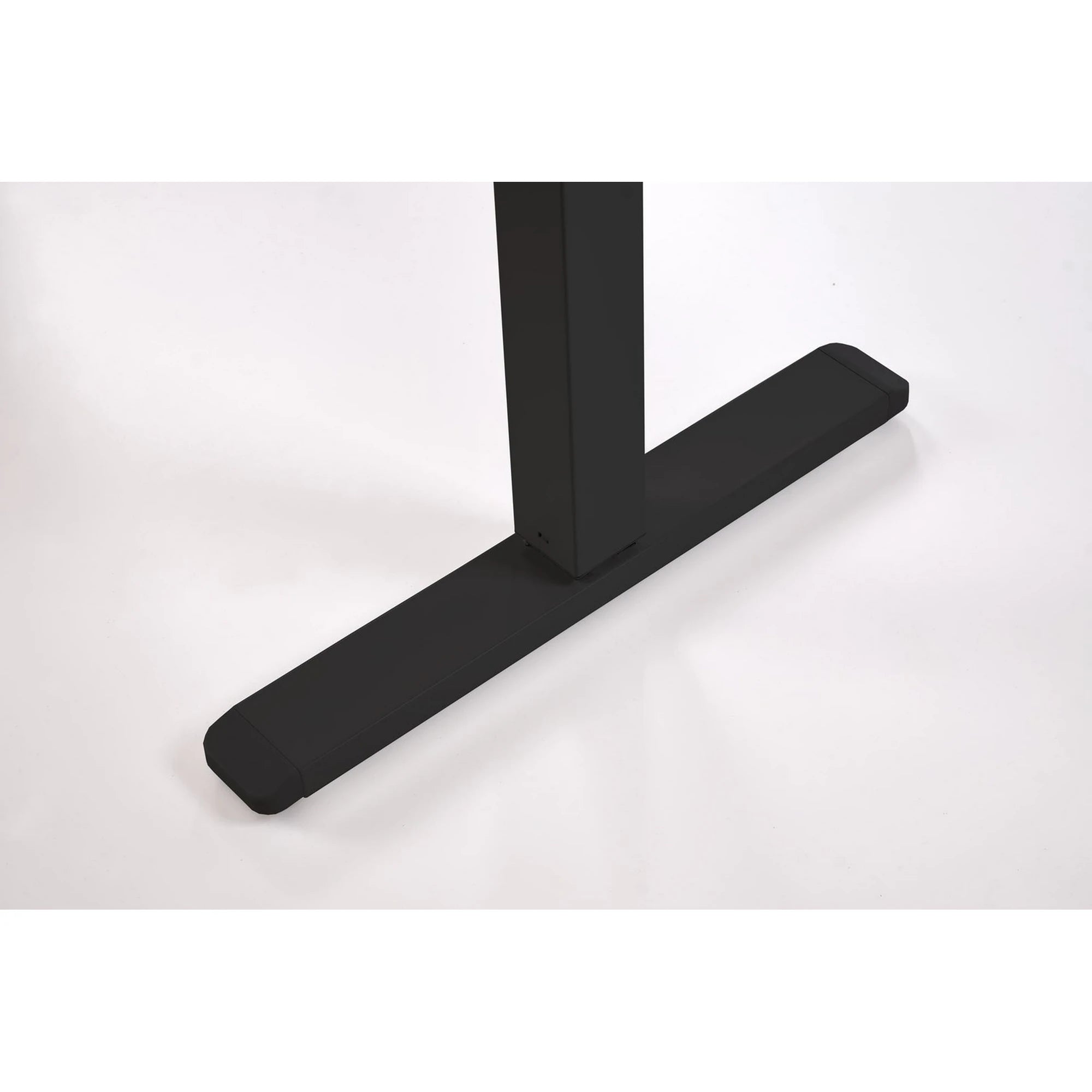 Masa birou B54, negru, PAL laminat/otel, 120x60x75-120 cm