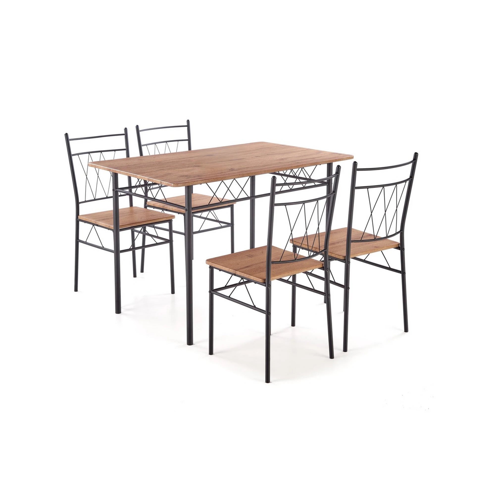 Set masa si 4 scaune FAUST, stejar