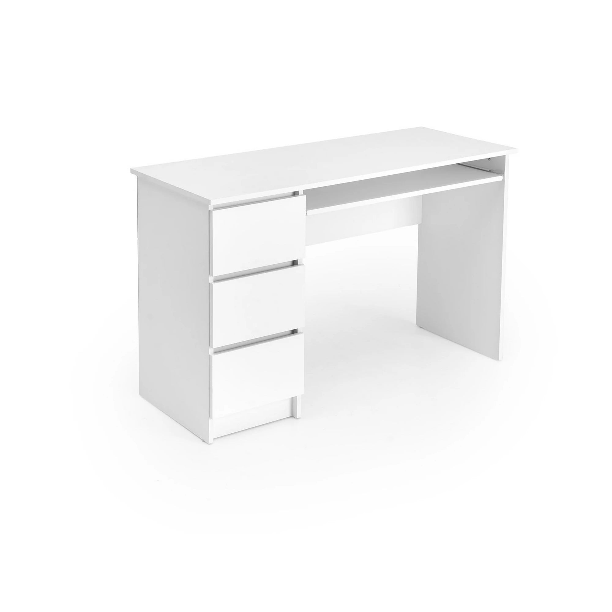 Birou CINO, alb, PAL laminat, 120x50x77 cm