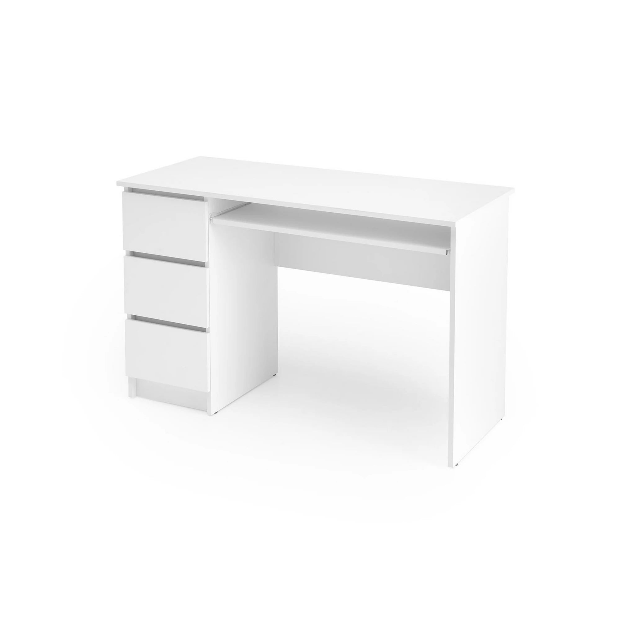 Birou CINO, alb, PAL laminat, 120x50x77 cm