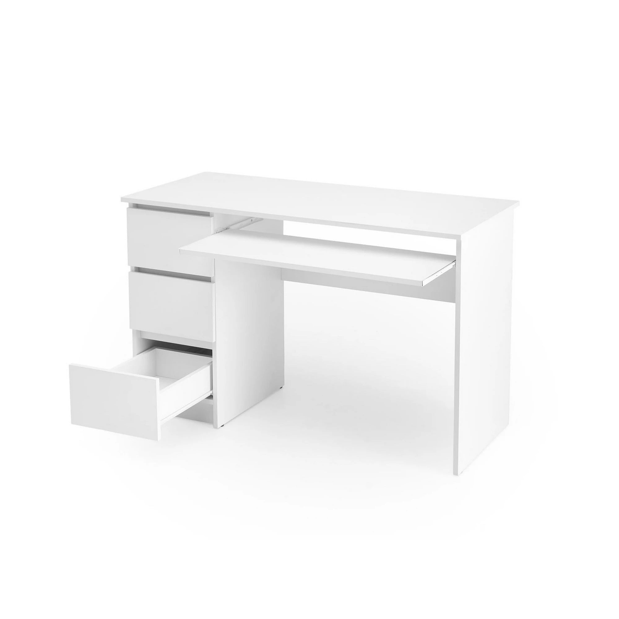 Birou CINO, alb, PAL laminat, 120x50x77 cm