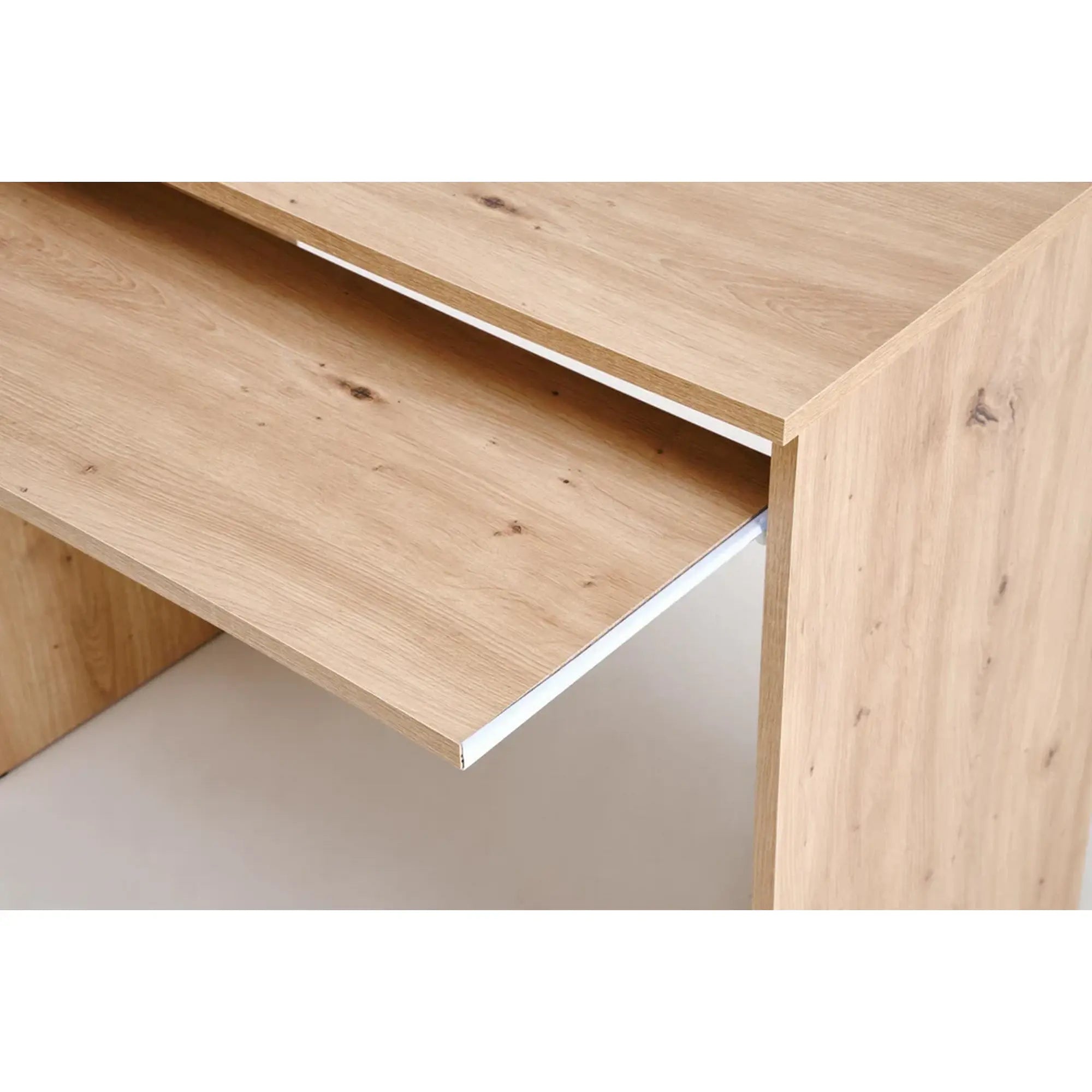 Birou CINO, stejar artisan/gri grafit, PAL laminat, 120x50x77 cm