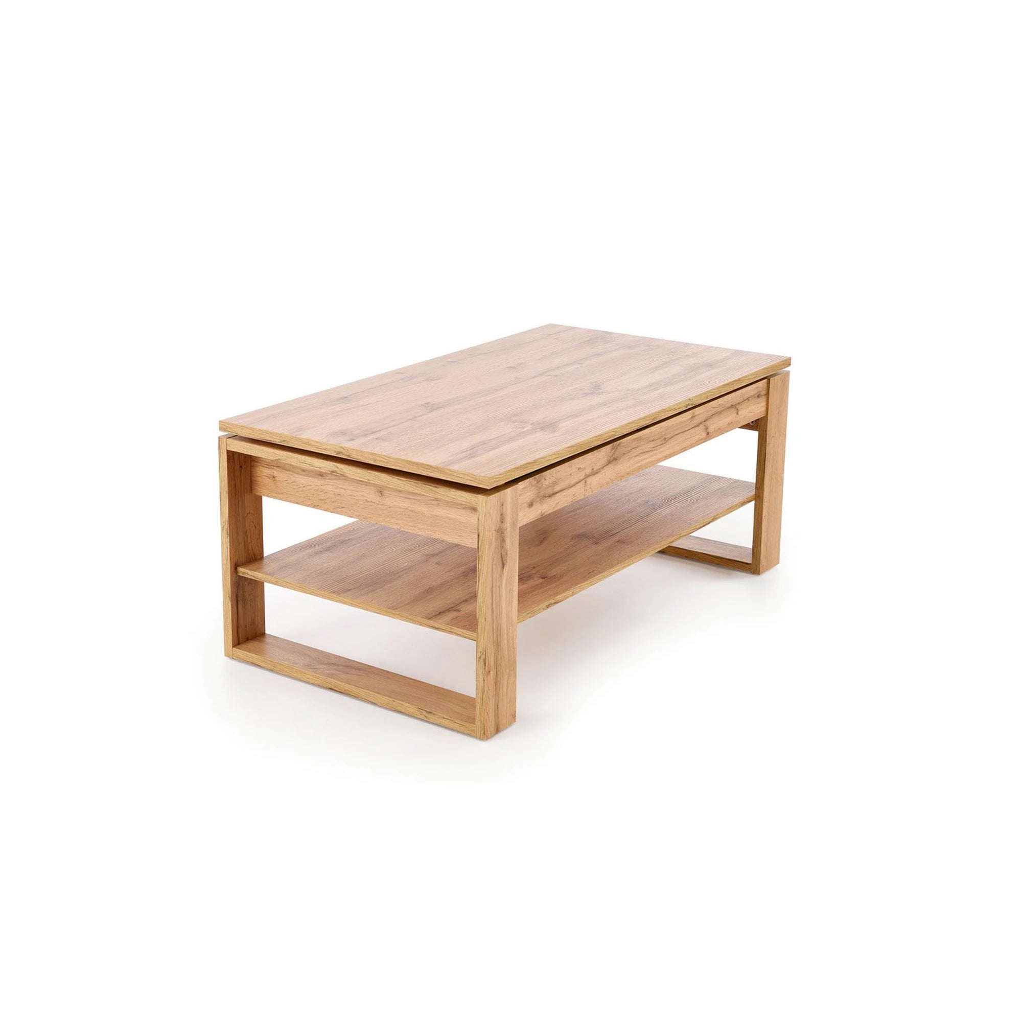 Masuta cafea BETTY, stejar artisan, PAL laminat, 120x65/92x50/72 cm