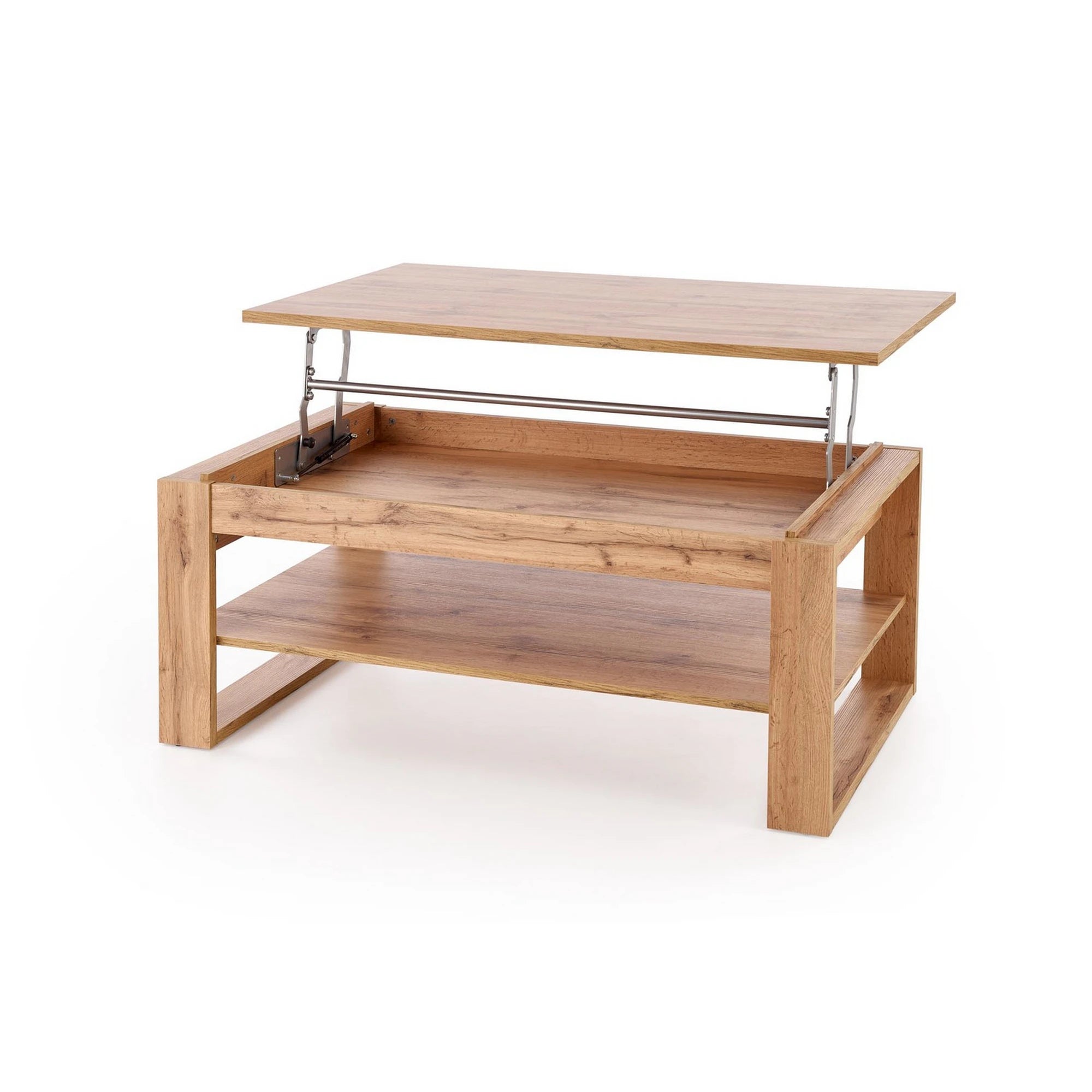 Masuta cafea BETTY, stejar artisan, PAL laminat, 120x65/92x50/72 cm