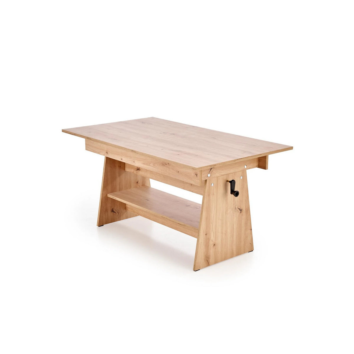 Masuta de cafea extensibila ERIKA, stejar artisan, PAL laminat, 120/160x70x61/72 cm