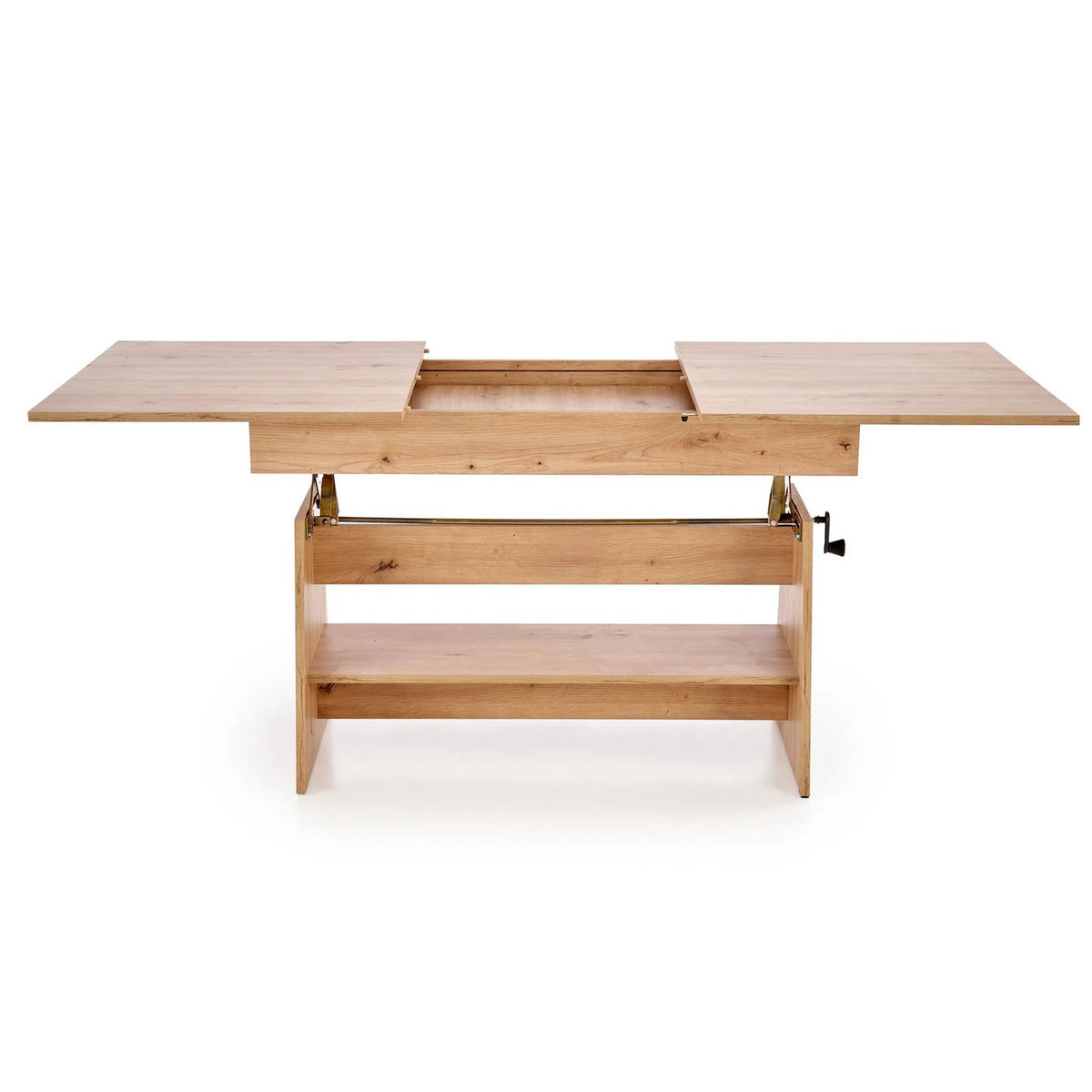 Masuta de cafea extensibila ERIKA, stejar artisan, PAL laminat, 120/160x70x61/72 cm