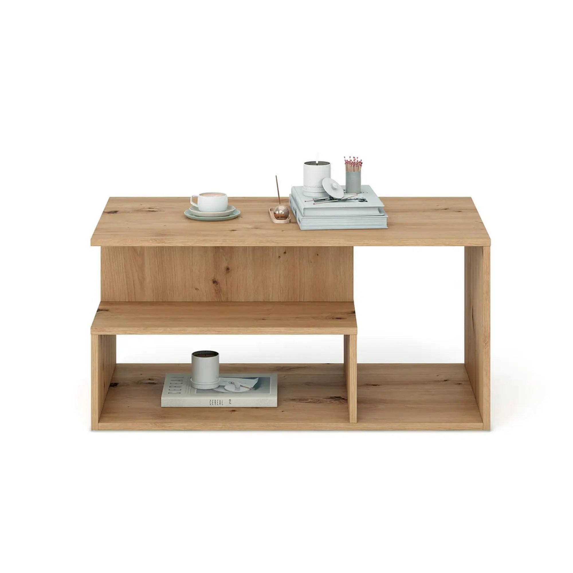 Masuta cafea IVA, stejar artisan, PAL laminat, 90x51x43 cm