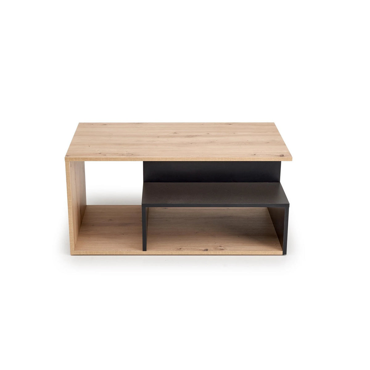 Masuta cafea IVA, stejar artisan/negru, PAL laminat, 90x51x43 cm