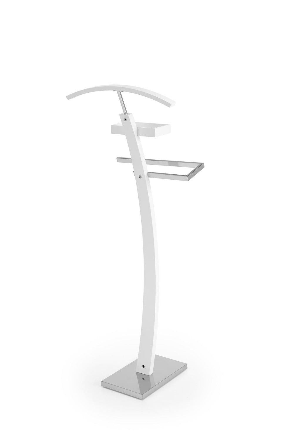 Stander haine WU13, alb, otel/lemn, 32x20x117 cm
