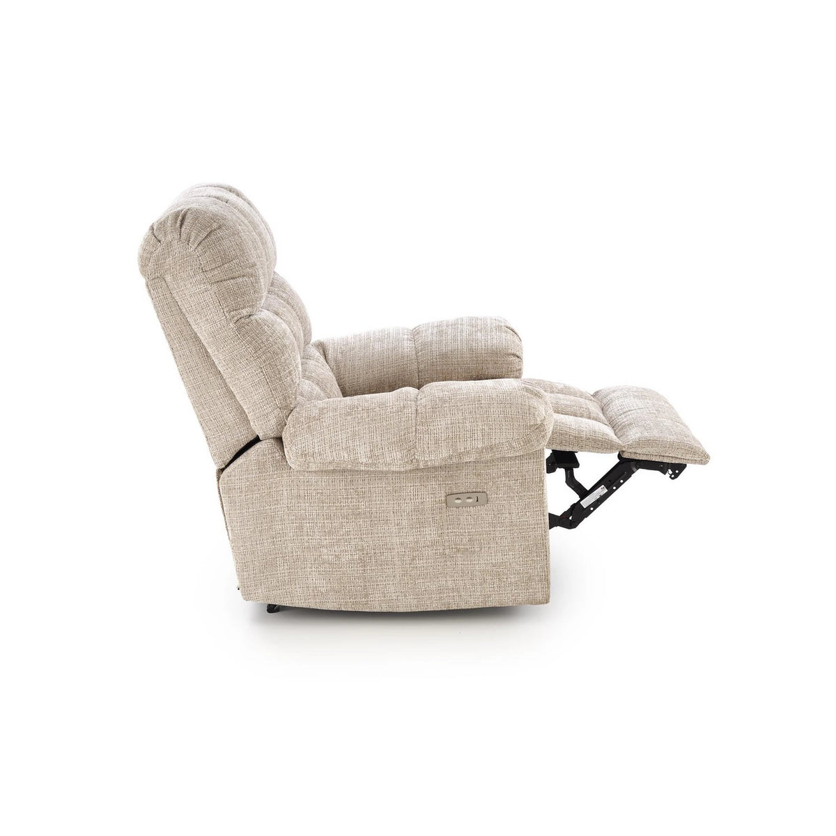 Fotoliu recliner AMORE, bej, stofa, 105x100x86 cm