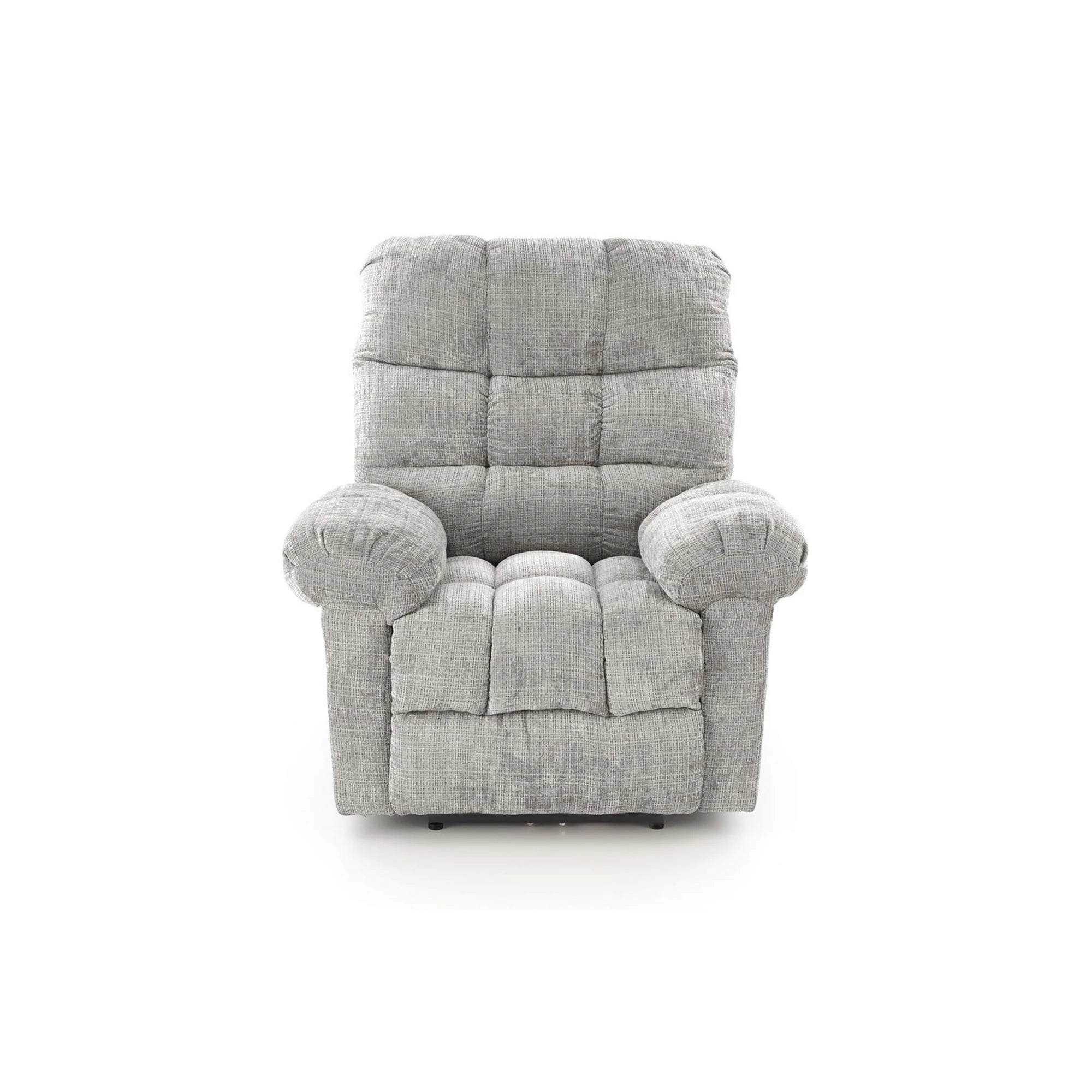 Fotoliu recliner AMORE, gri, stofa, 105x100x86 cm