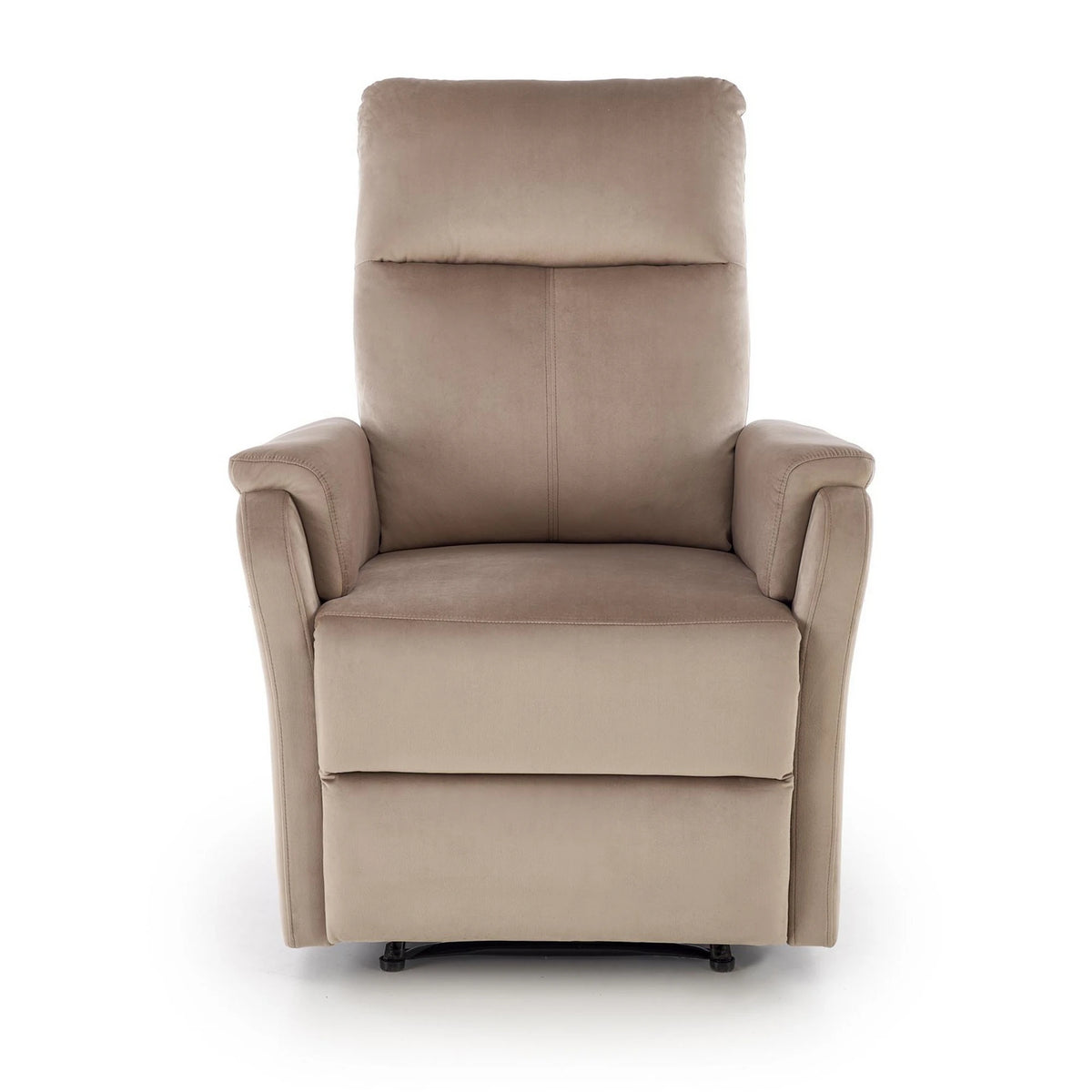 Fotoliu recliner CROCUS, stofa catifelata bej - Bluvel 40, 77x88/155x81/102 cm