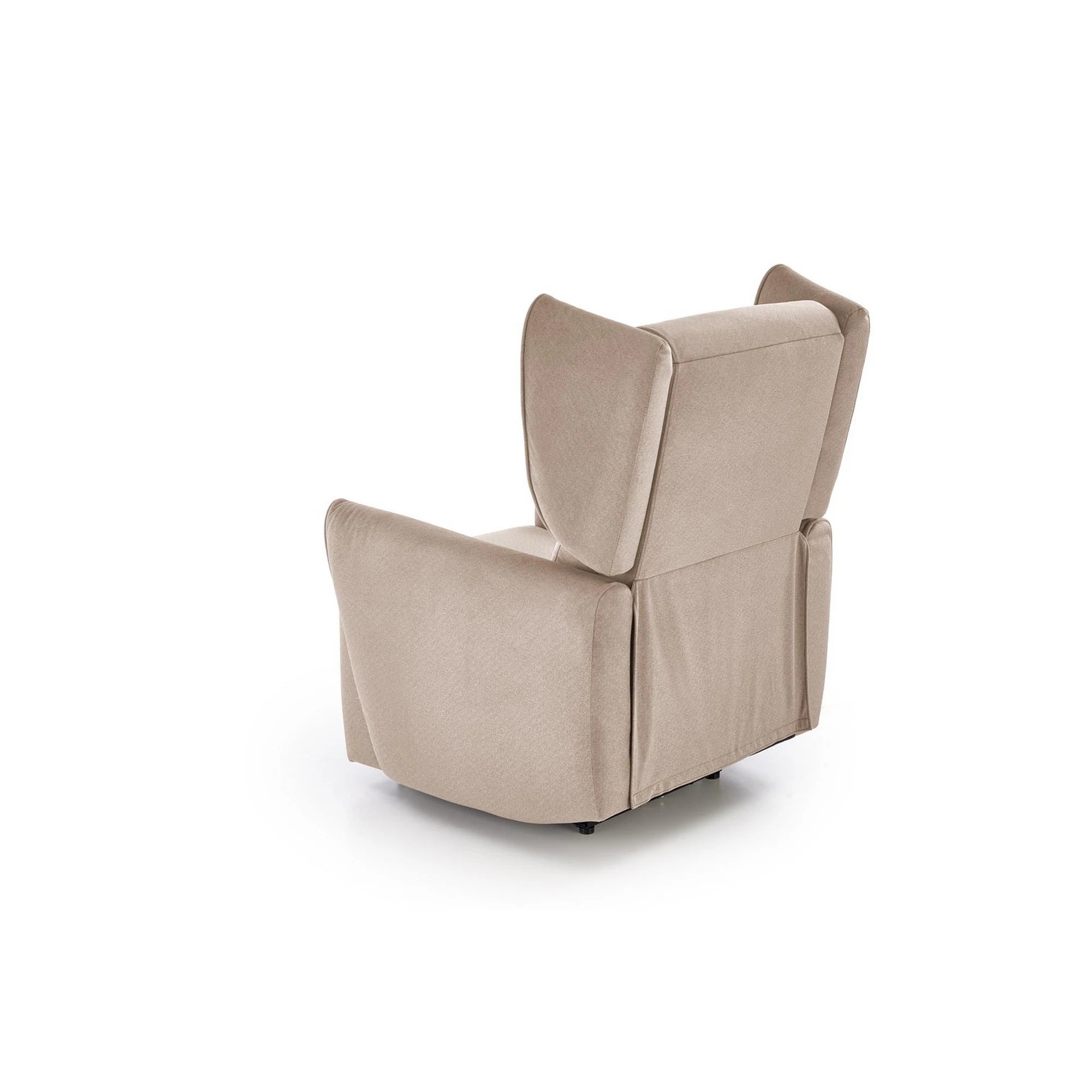 Fotoliu recliner GELATO, bej, stofa clasica, 83x91/161x95/109 cm