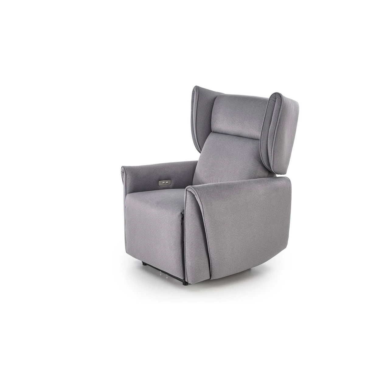 Fotoliu recliner GELATO, gri, stofa clasica, 83x91/161x95/109 cm