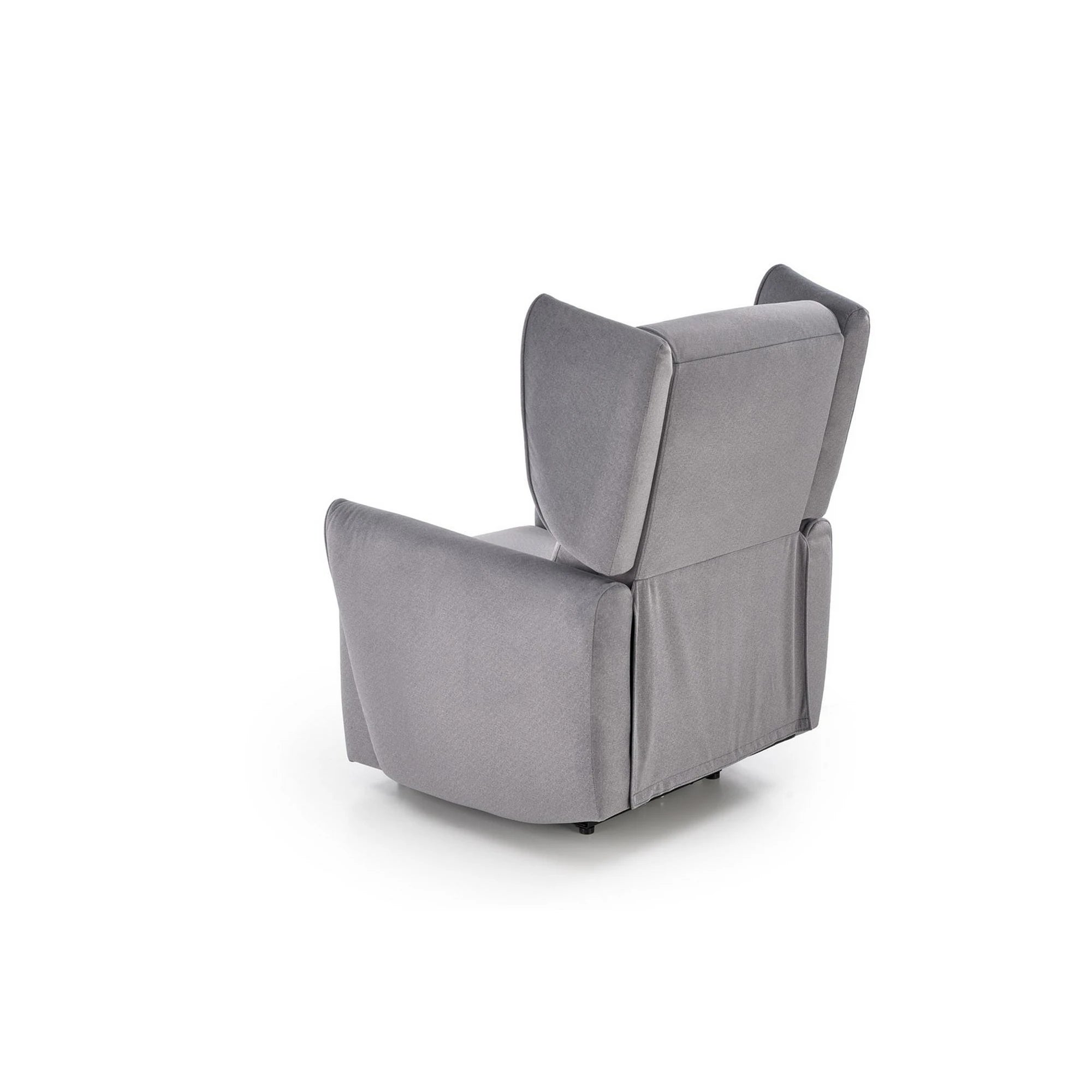 Fotoliu recliner GELATO, gri, stofa clasica, 83x91/161x95/109 cm