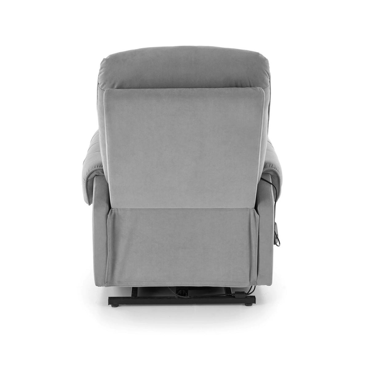 Fotoliu recliner HORTON, stofa catifelata gri - Mavel 14, 80x97/158x90/105 cm