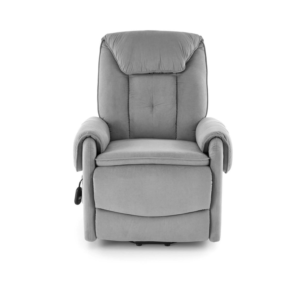 Fotoliu recliner HORTON, stofa catifelata gri - Mavel 14, 80x97/158x90/105 cm