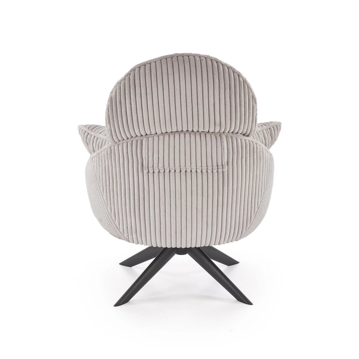 Fotoliu MERRY 2, cappuccino/negru, stofa catifelata/otel, 78x82x100 cm